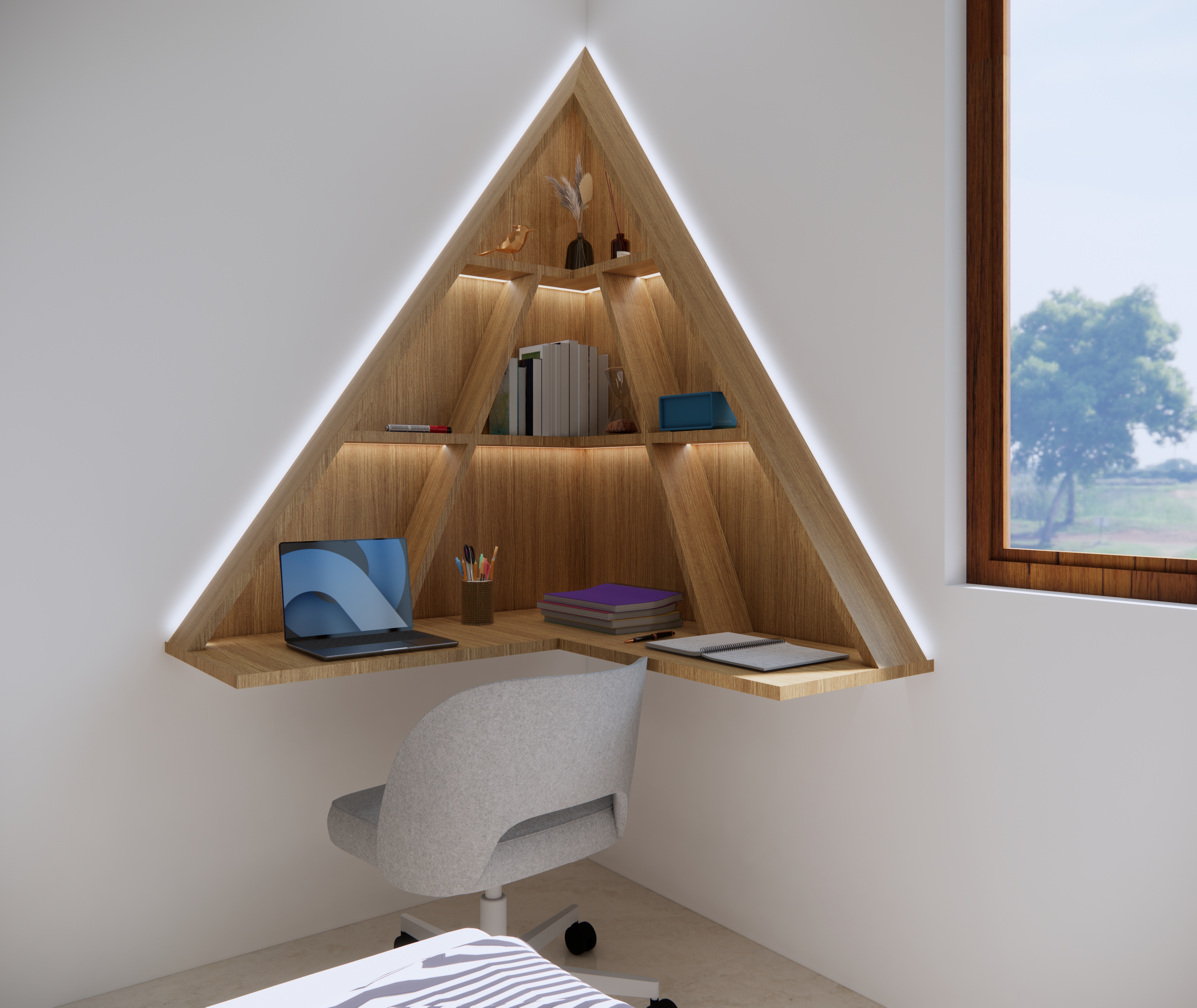 Modern Study Room Interior Design Bangalore